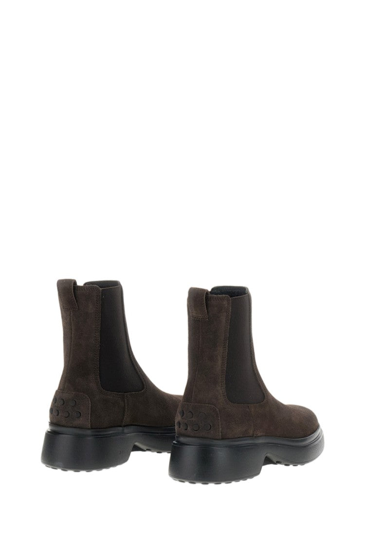 Tod's Brown Gomma 74L Suede Chelsea Boots
