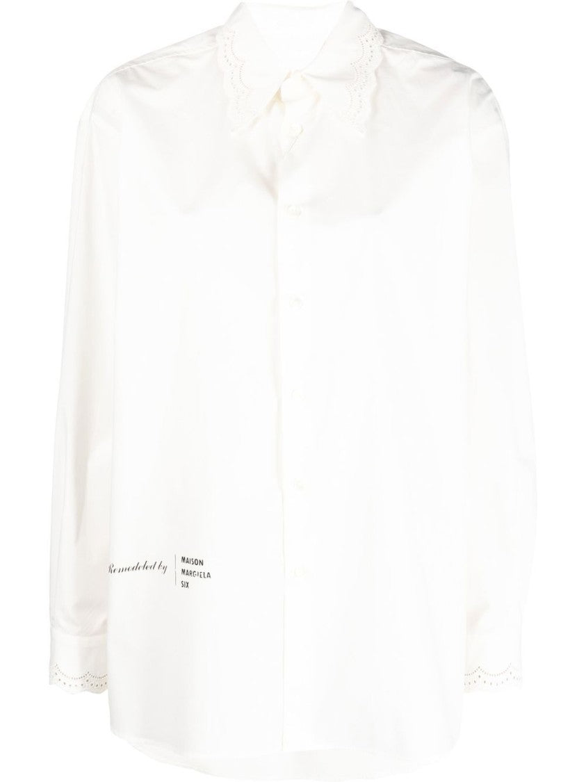 Mm6 By Maison Margiela White Button-Down Shirt
