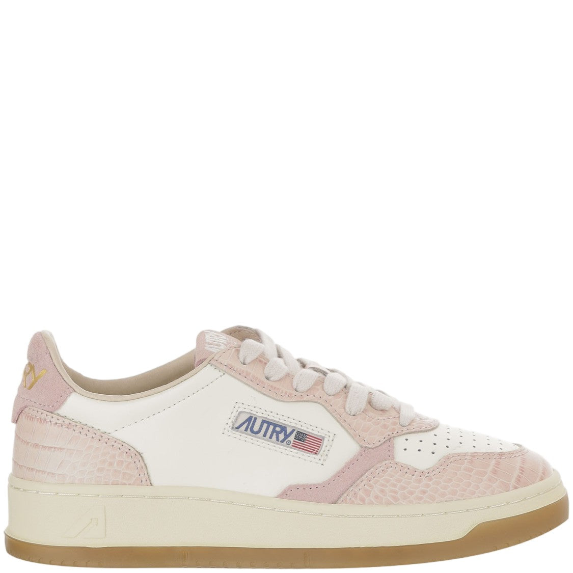 Autry Medalist Low Leather Sneakers With Contrast Heel Tab