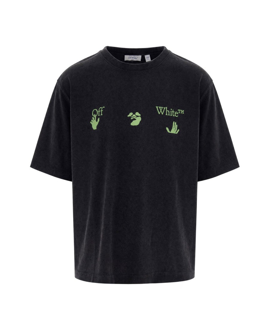 Off-White Black Cotton Bacco Arrow Skate T-Shirt