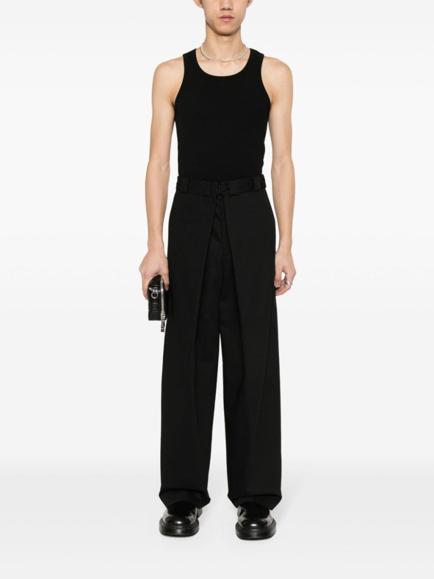 Givenchy Fine Ribbed Black Tank Top
