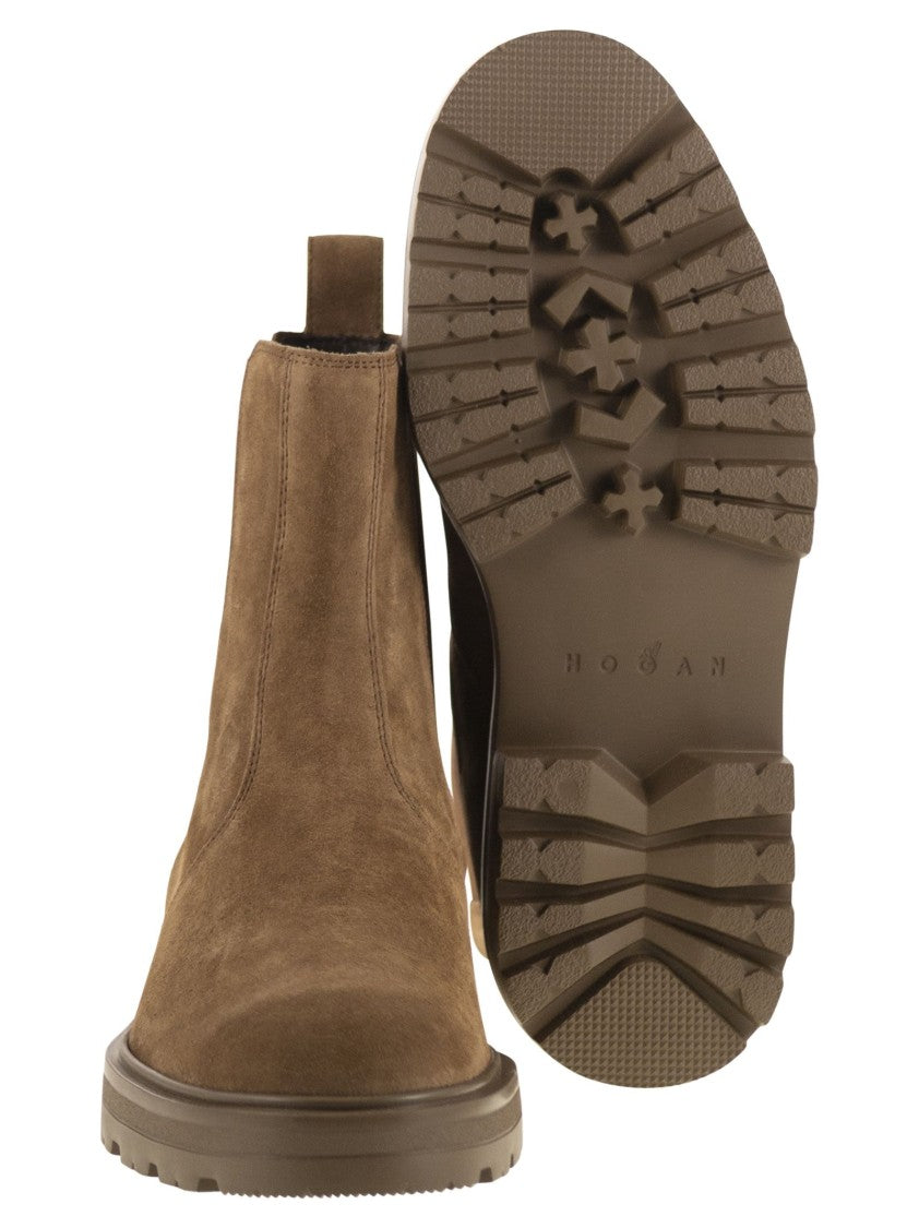 Hogan H673 - Suede Chelsea Boots