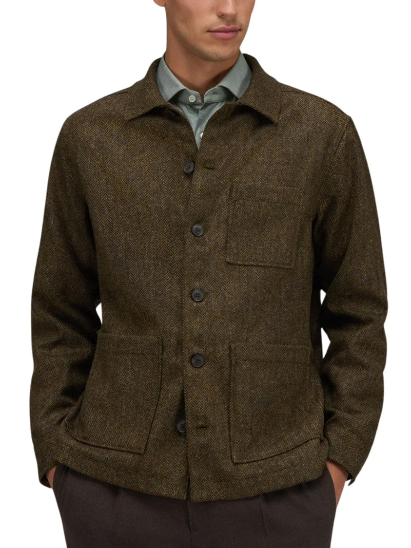 Xacus Shetland Virgin Wool Field Shirt