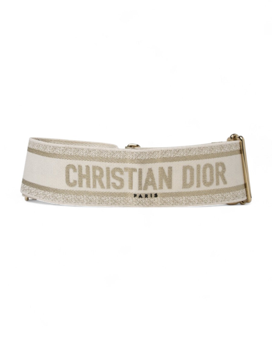 Louis Vuitton Dior Removable Shoulder Strap White Gold