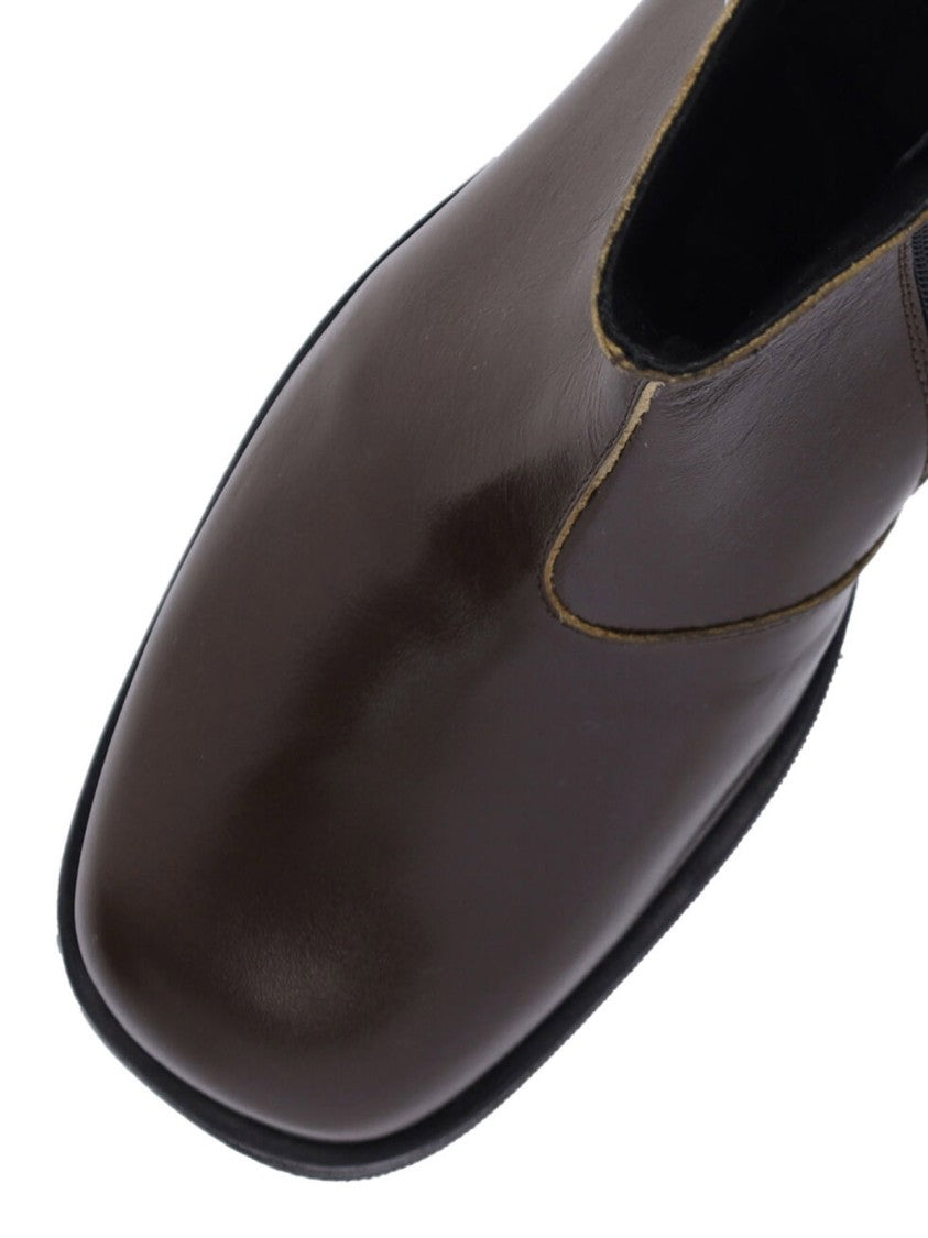 Our Legacy "Truck" Ankle Boots, In Brown Leather