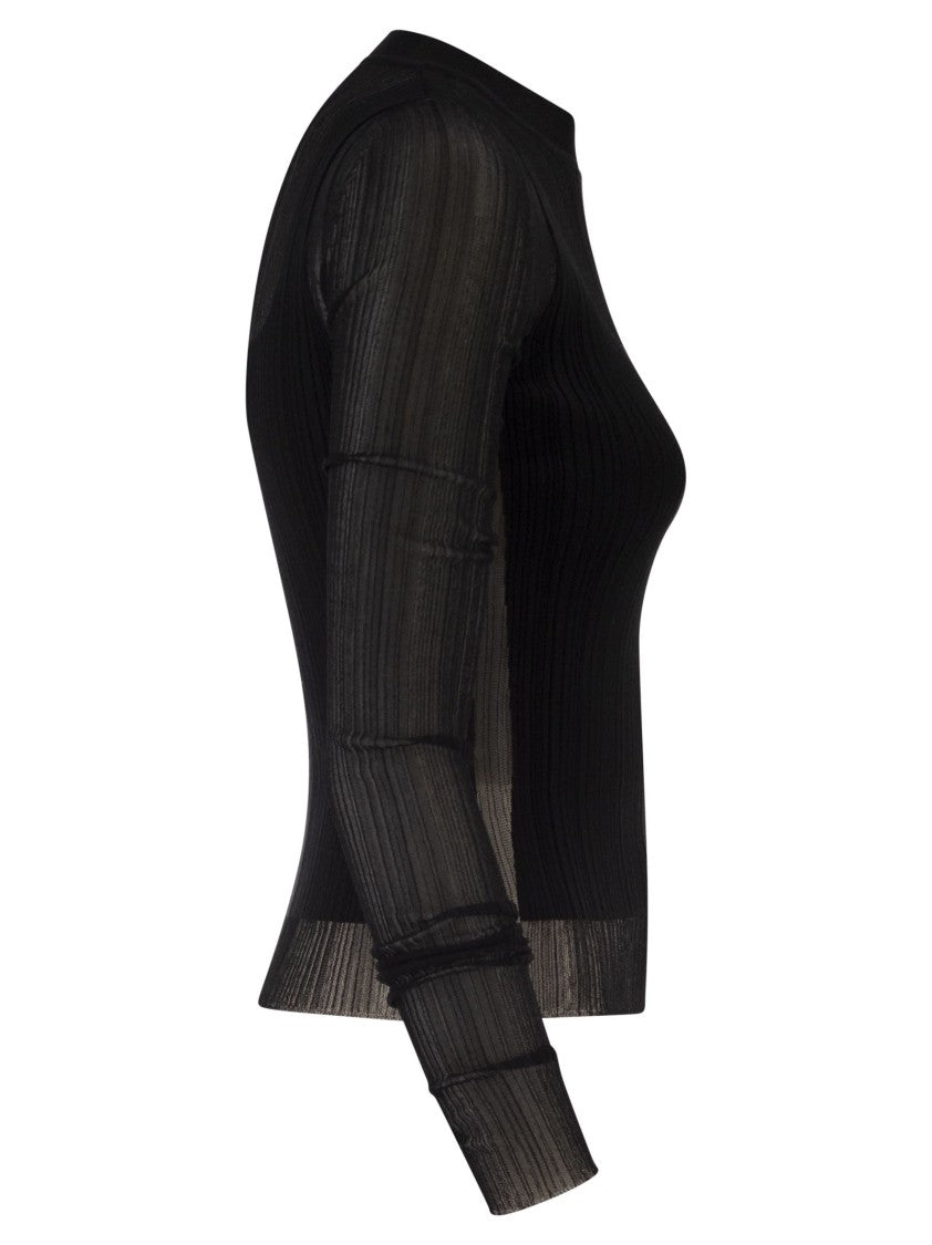 Sportmax Spxbuono - Trompe L'oeil Viscose Jumper