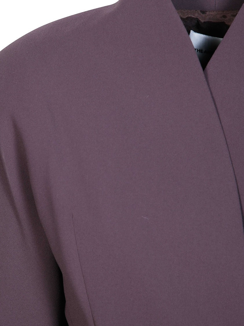 The Andamane Margaux Rounded Shoulder Belted Blazer