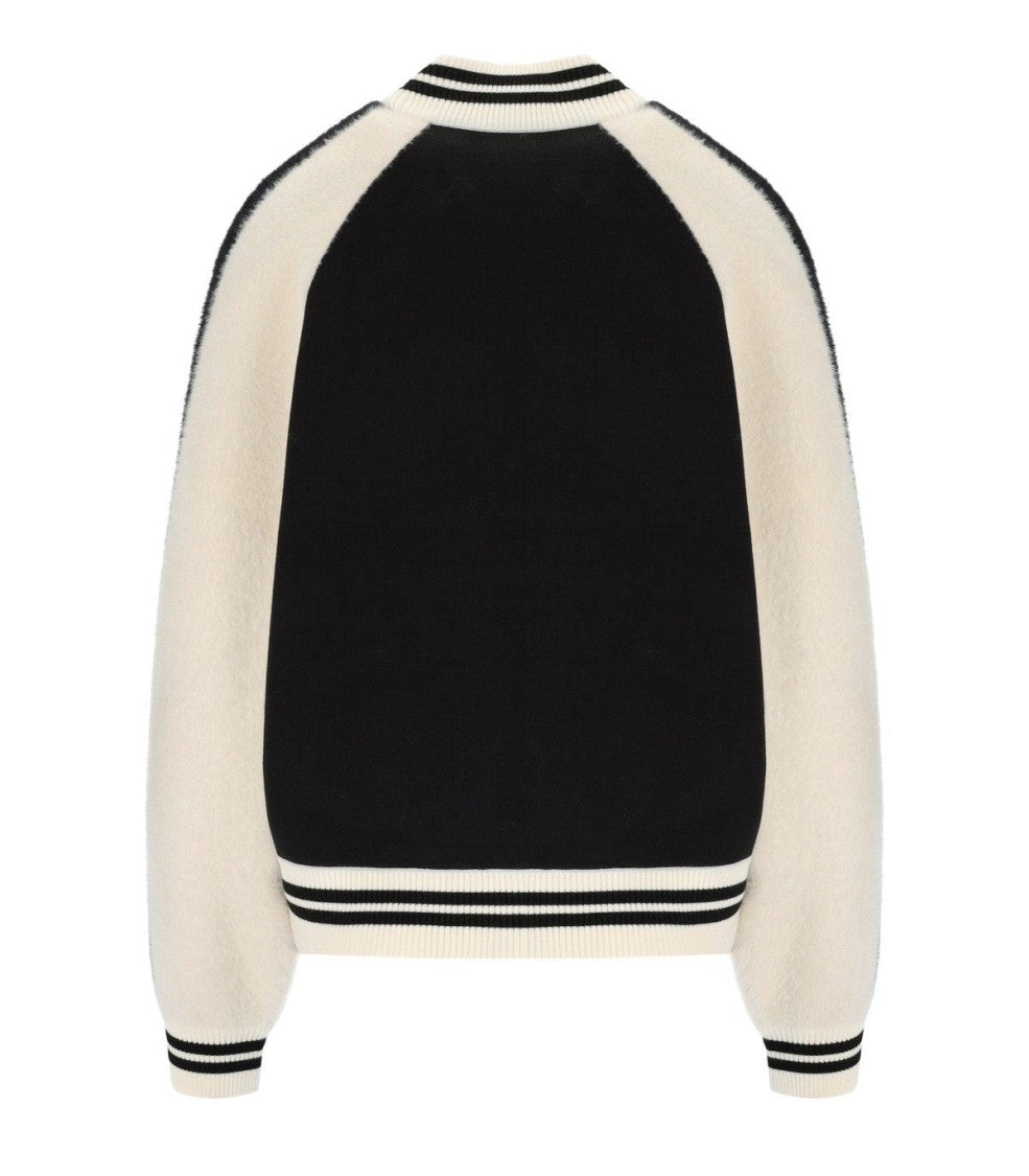 Essentiel Antwerp Idol Bicolor Knitted Bomber Jacket