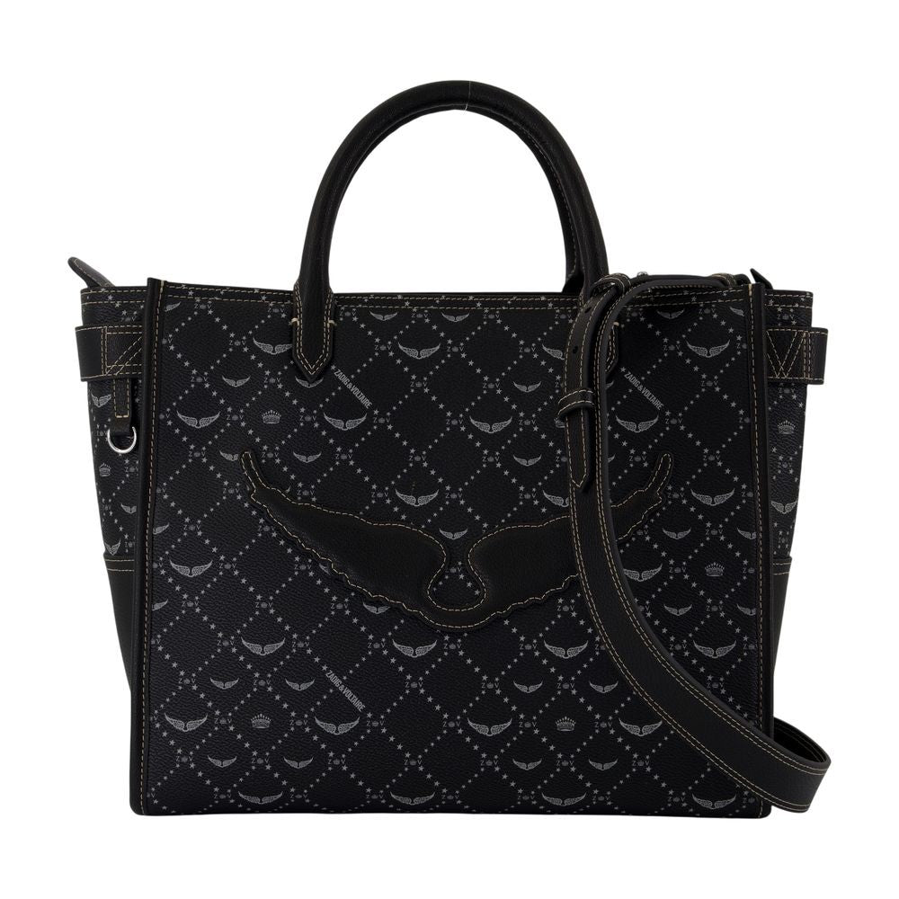 Zadig & Voltaire Angel Monogram Bag - Synthetic - Black