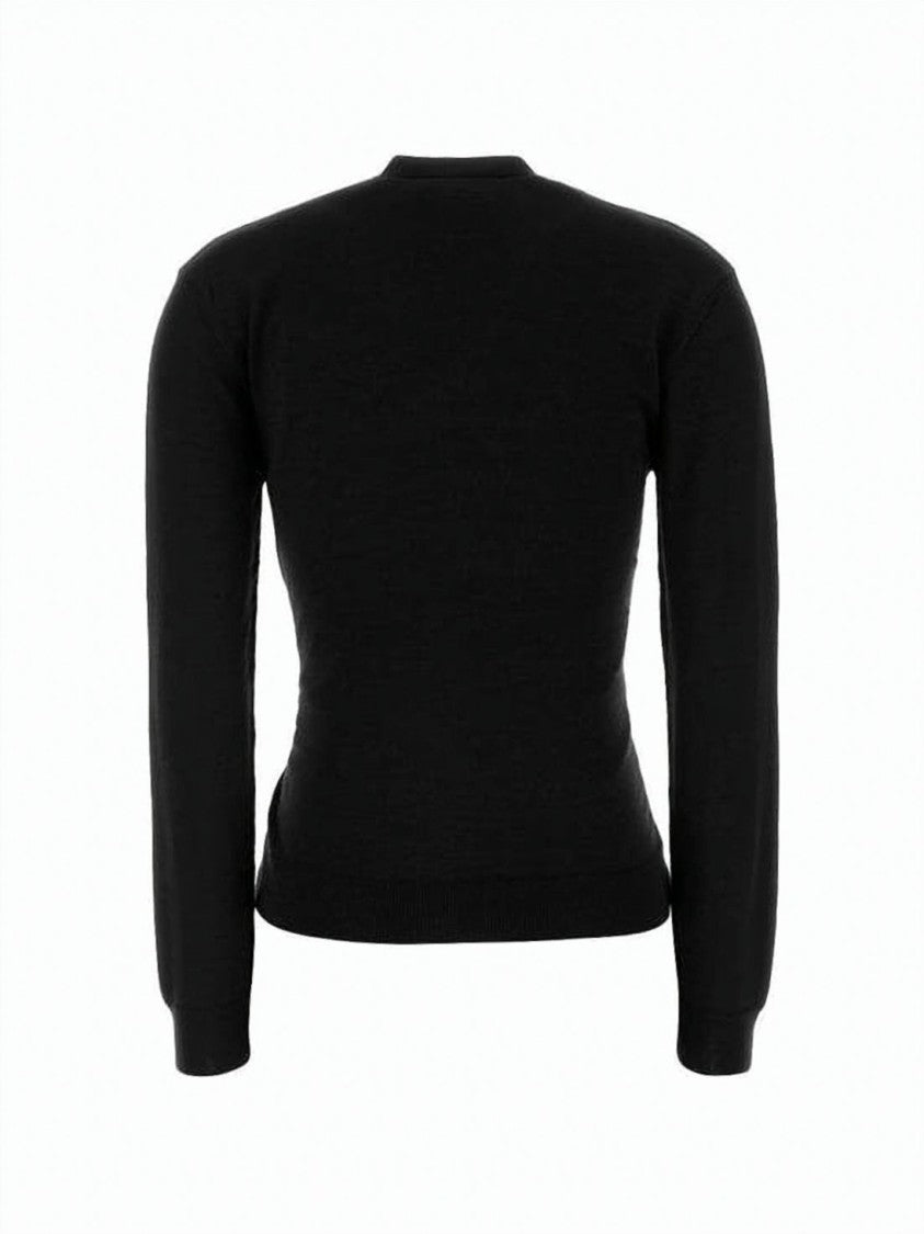 Lemaire V-Neck Fitted Knit Sweater