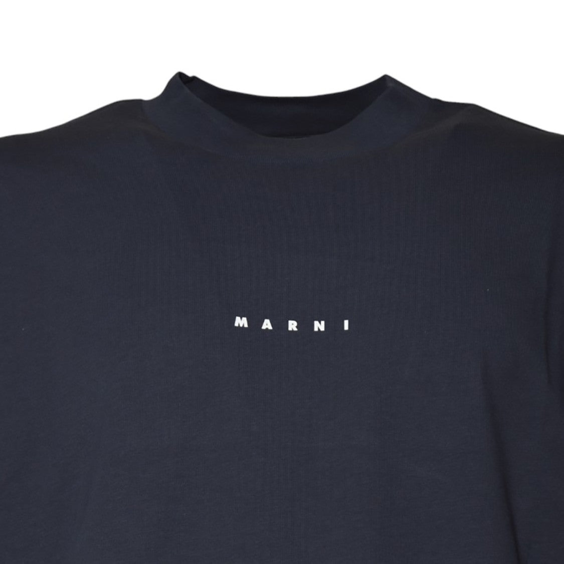 Marni Dark Blue Organic Cotton Boxy T-Shirt