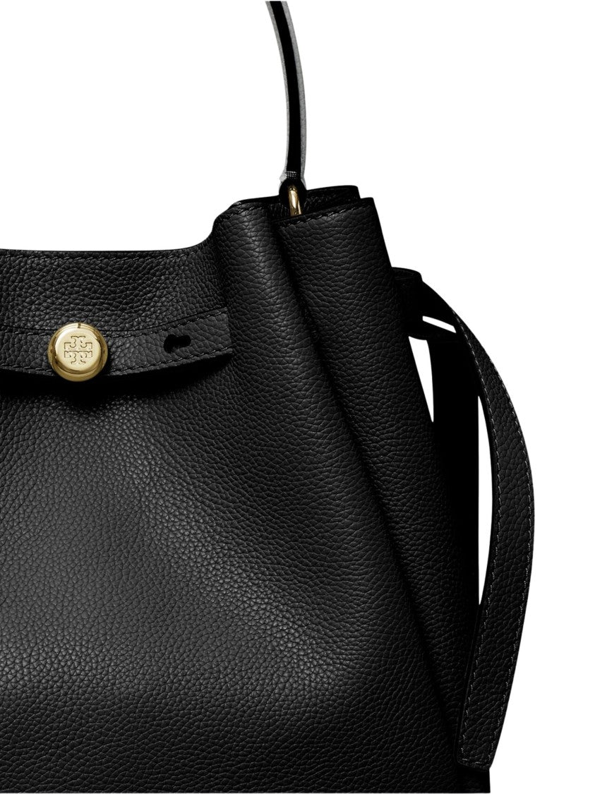 Tory Burch Structured Handbag With Pebbled Texture