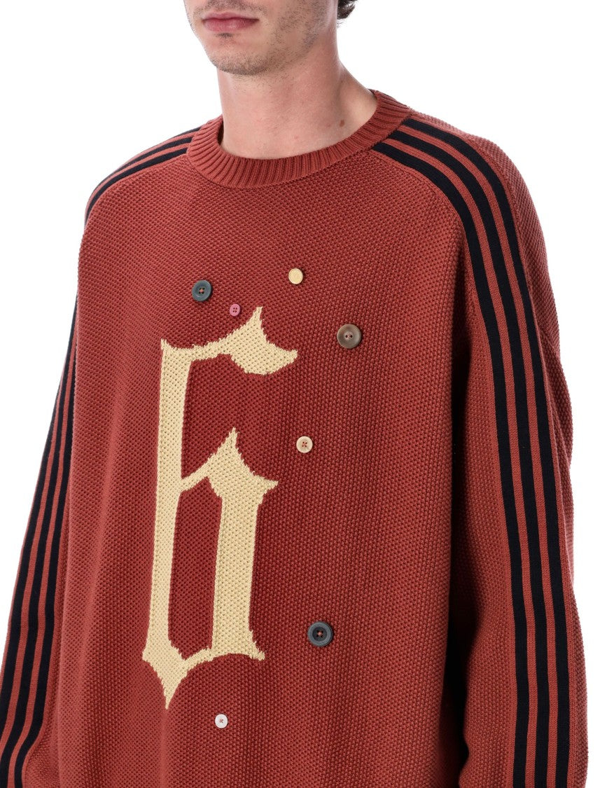 Adidas Originals X Song For The Mute Relaxed Fit Crew Neck Sweater With Ribbed Details