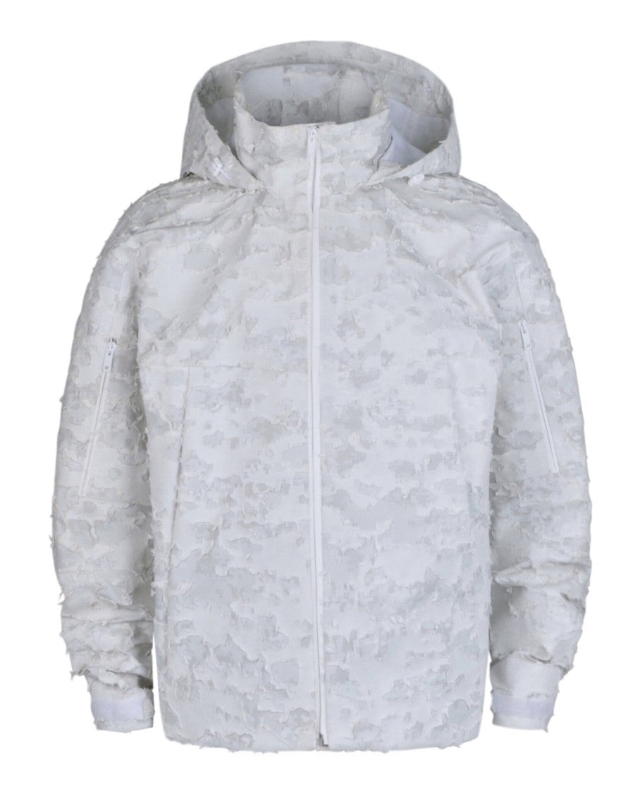 Givenchy Destroyed Windbreaker In Mixed Cotton