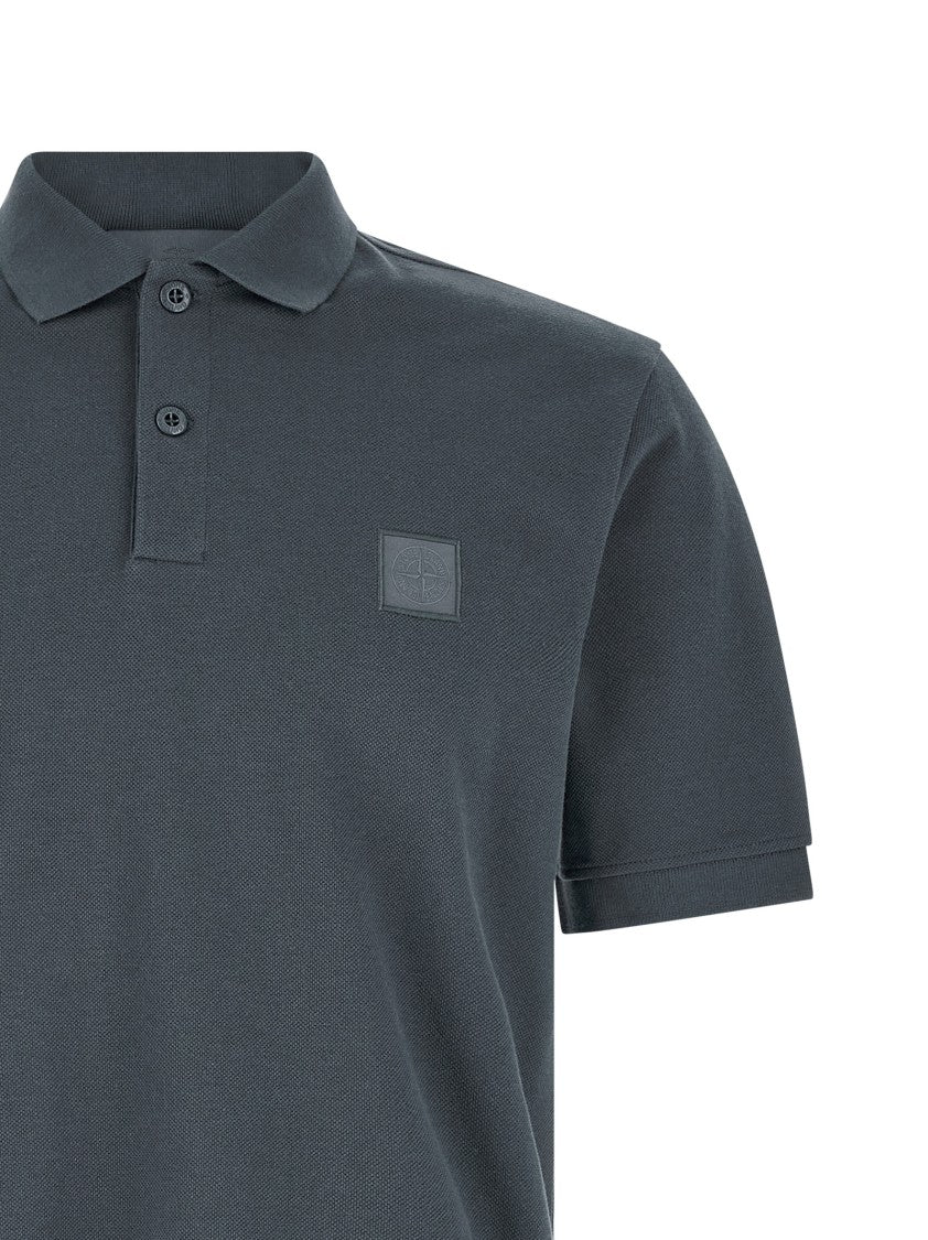Stone Island Compass' Logo Polo Shirt