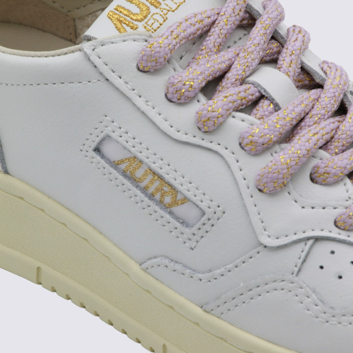 Autry Smooth Leather Sneakers With Perforated Detail