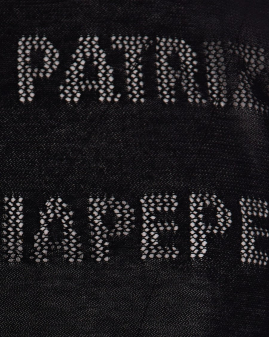 Patrizia Pepe Black Logo Crewneck Sweater
