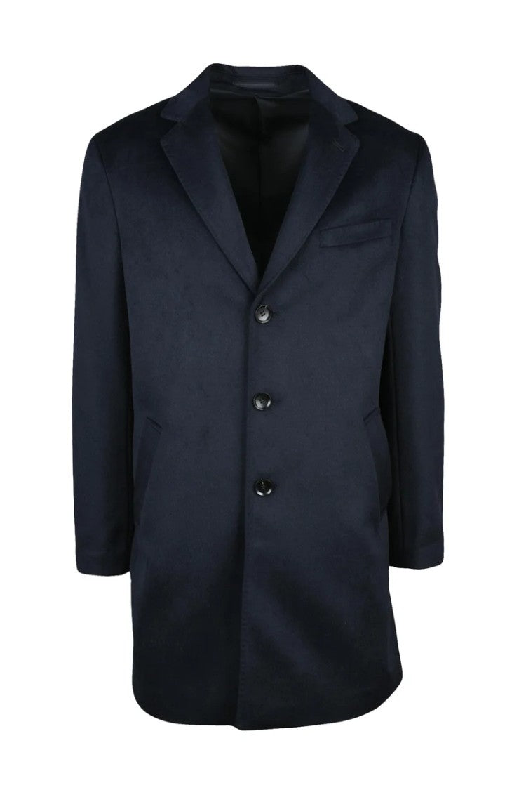 Premier Homme Tailored Grey Coat With Notched Lapel