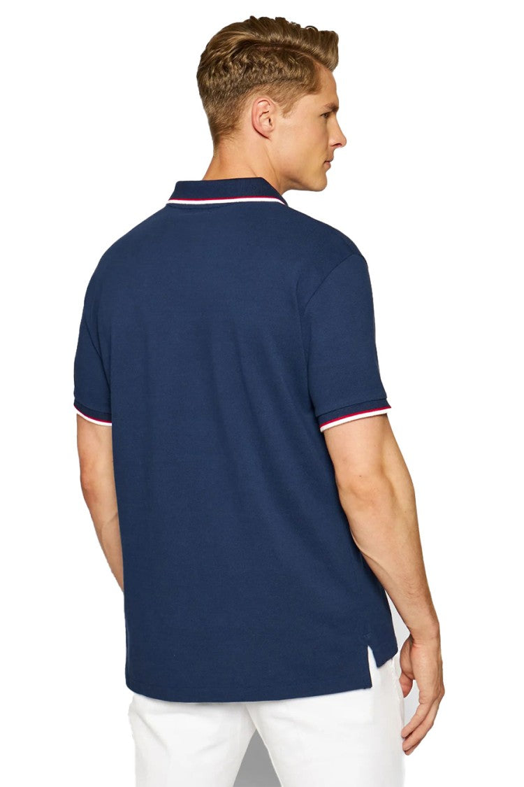 Polo Ralph Lauren Sky Blue T-Shirt With Structured Collar