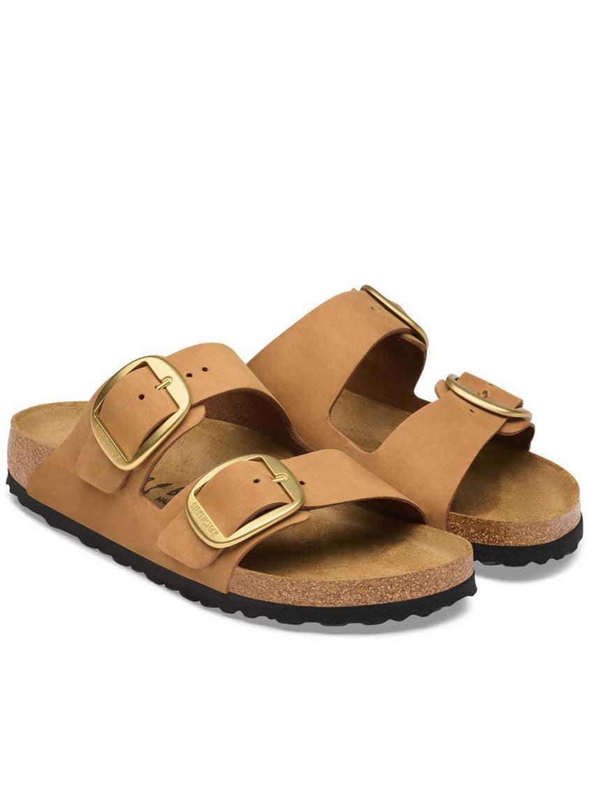 Birkenstock Adjustable Buckle Sandal With Contoured Cork Footbed
