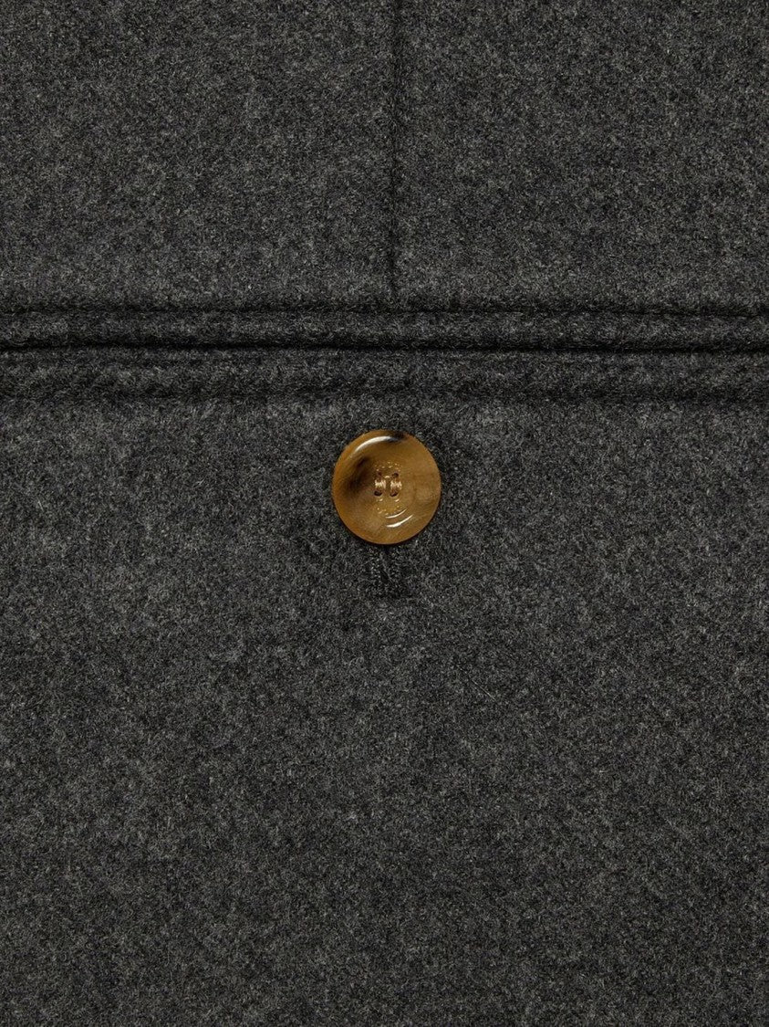 Gucci Tailored Dark Grey Trousers With Subtle Pleats