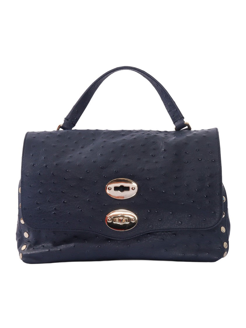 Zanellato Srl Blue Soffio Cactus Textured Shoulder Bag