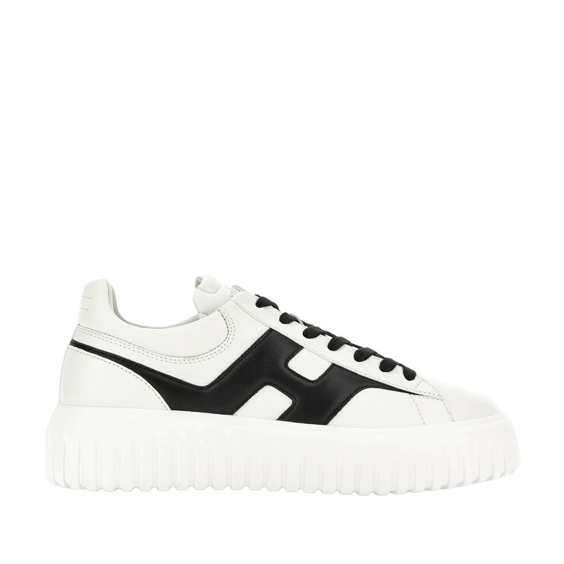 Hogan H-Stripes Allacciato H Spezzata Sneakers In White