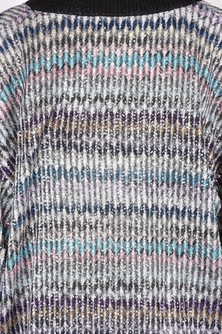 Missoni Oversized Sweater With Rhinestones - Black/Silver
