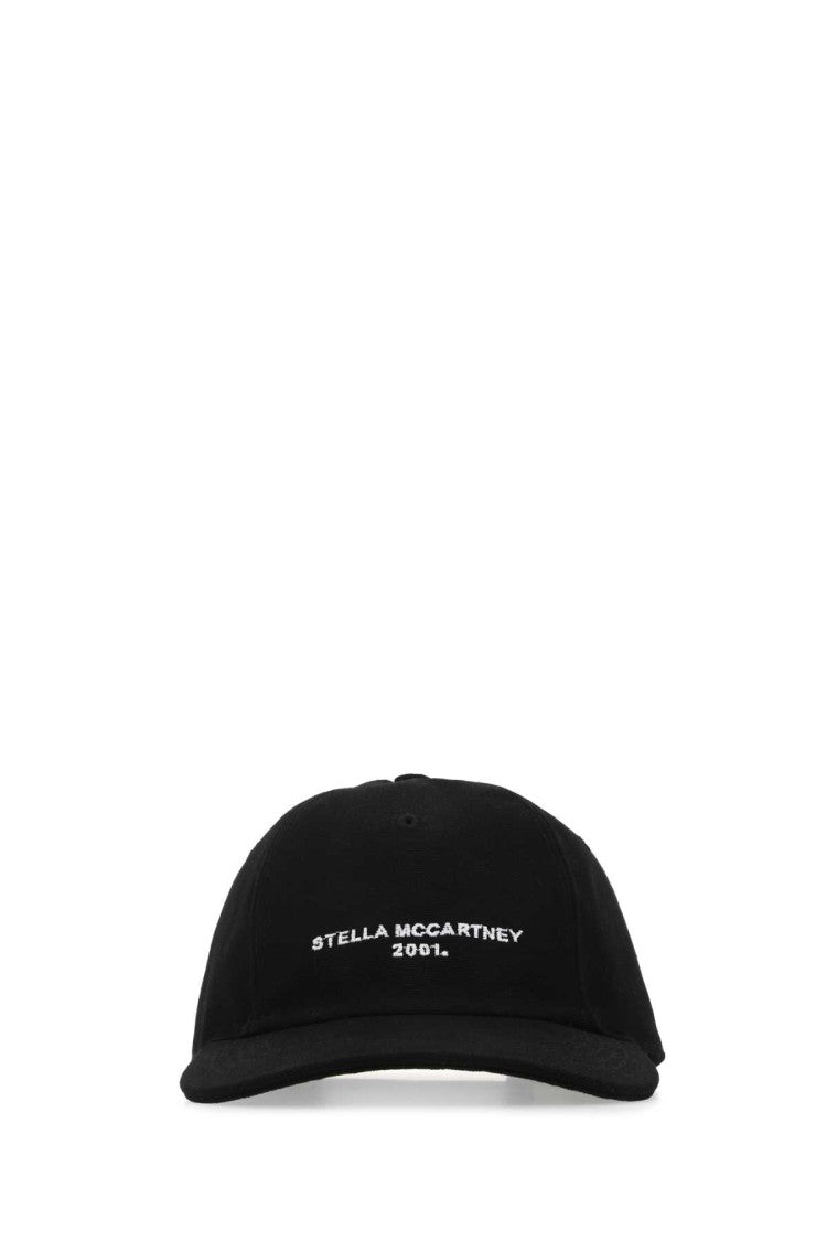 Stella Mccartney Black Cotton Blend Baseball Cap