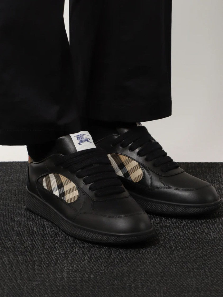 Burberry Black Leather Sneakers