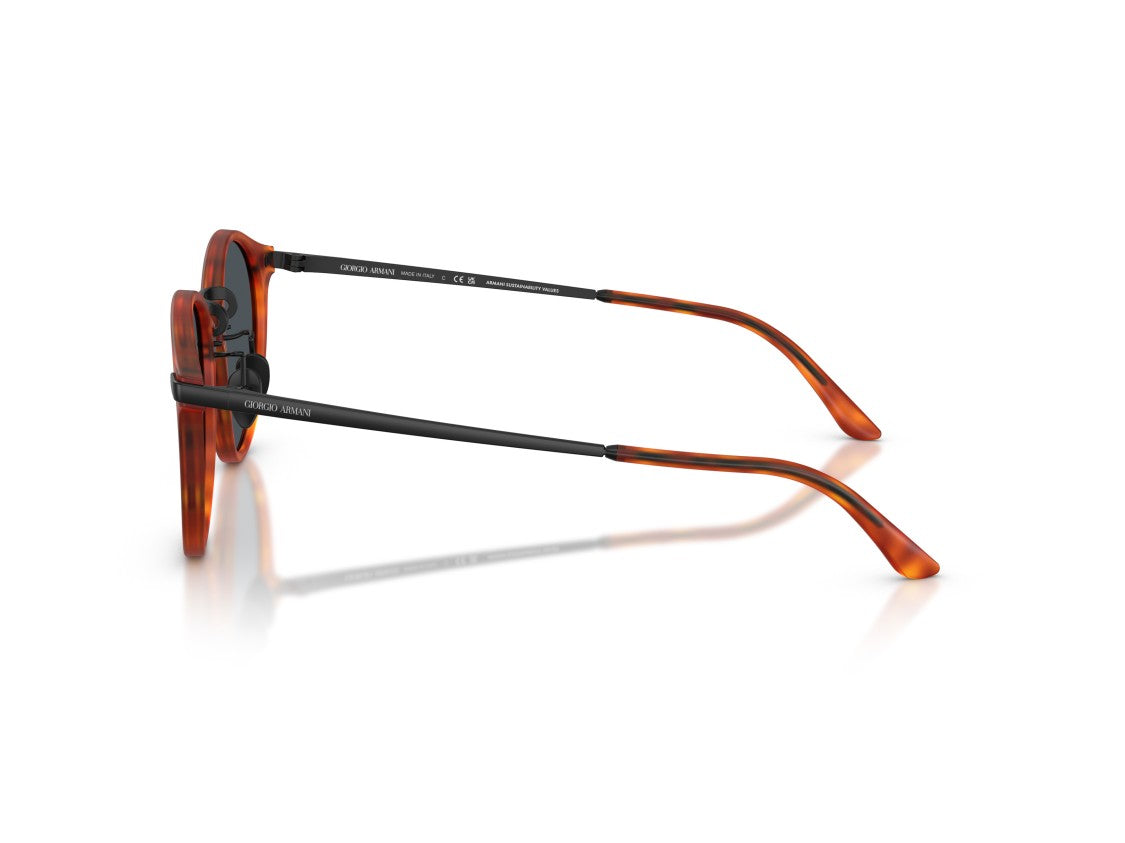 Giorgio Armani Black 0Ar8250 Tortoiseshell Round Sunglasses