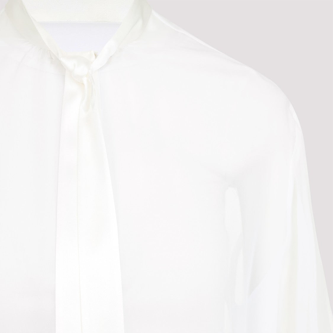 Dolce & Gabbana Optical White Silk Shirt