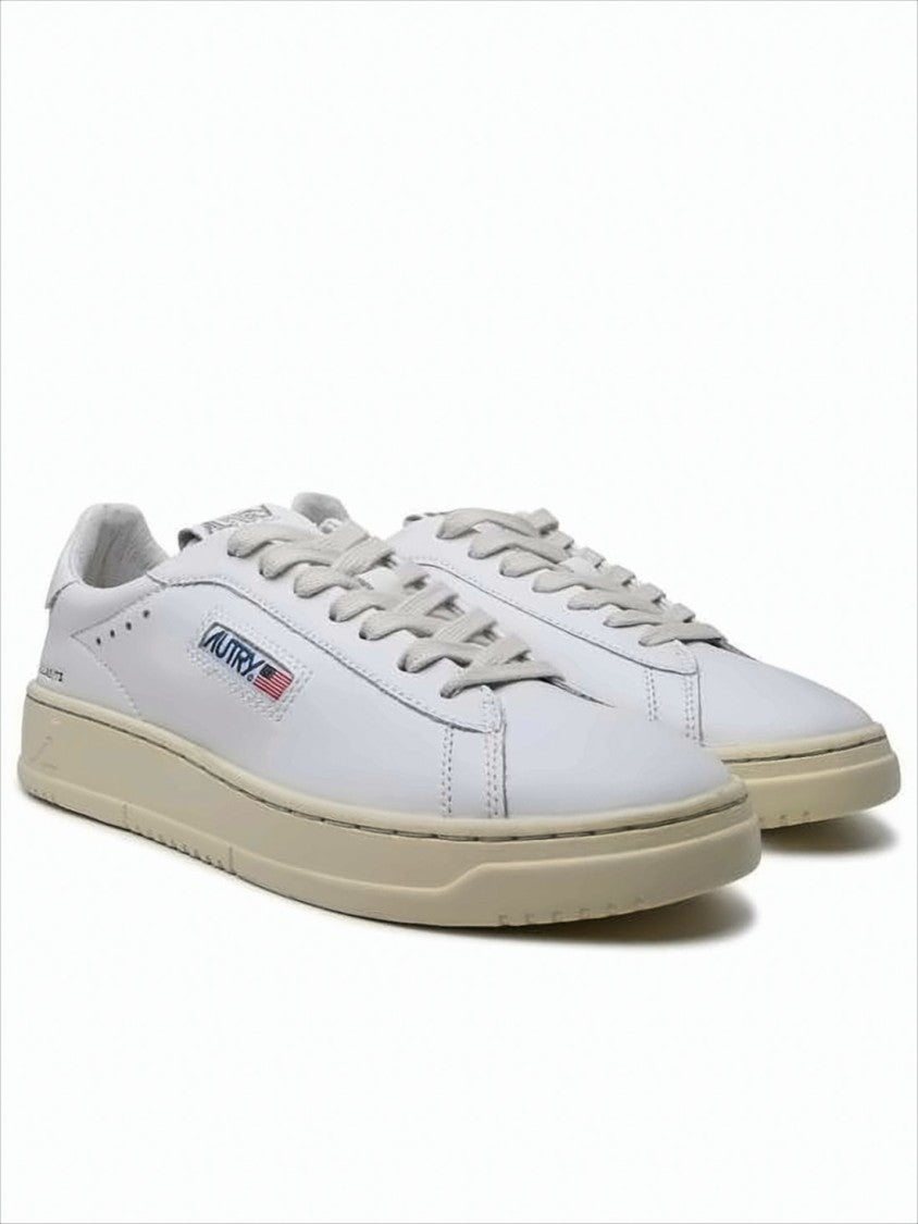 Autry Low-Top Off-White Sneakers With Vintage Rubber Sole