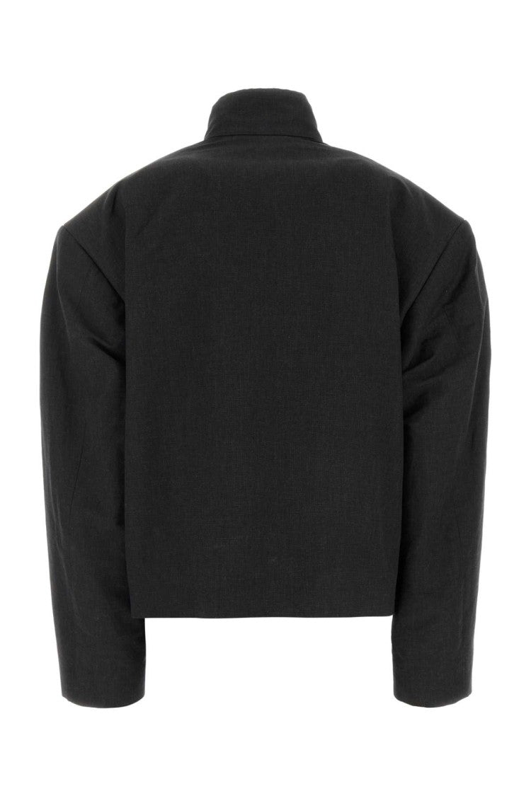 Balenciaga Slate Linen Blend Jacket