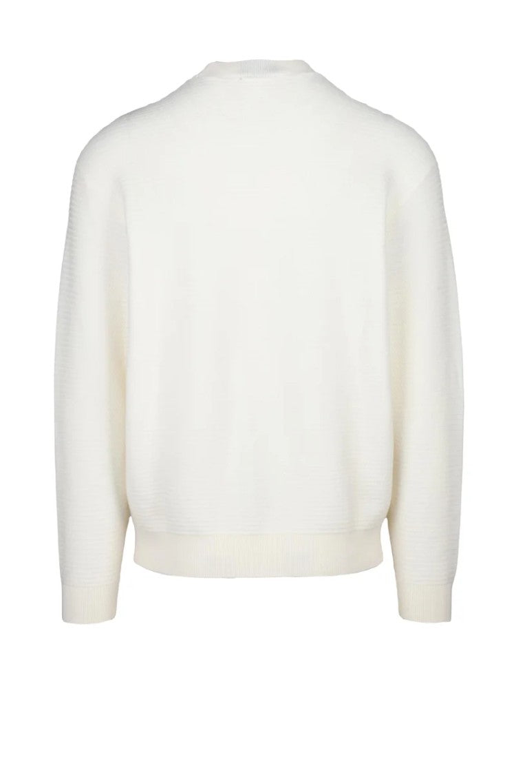 Emporio Armani Virgin Wool Sweater - White