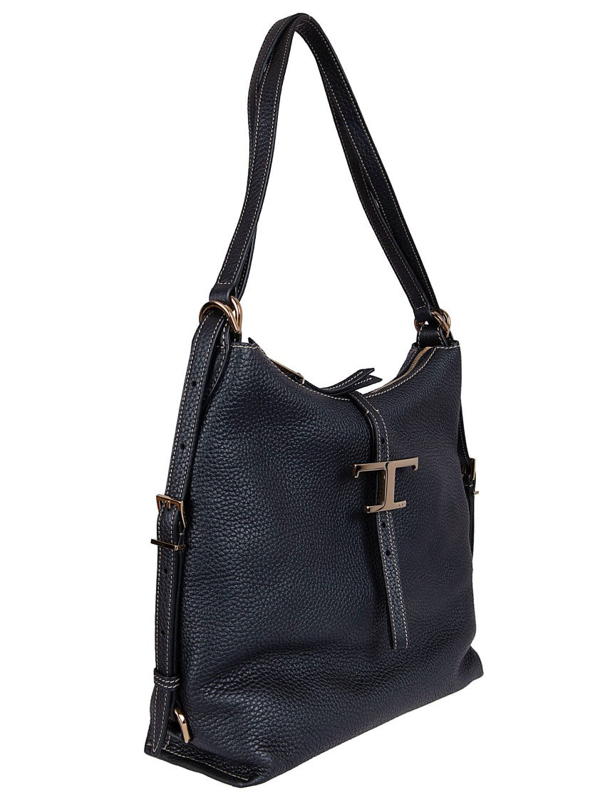 Tod's Textured Bullskin Leather Convertible Backpack