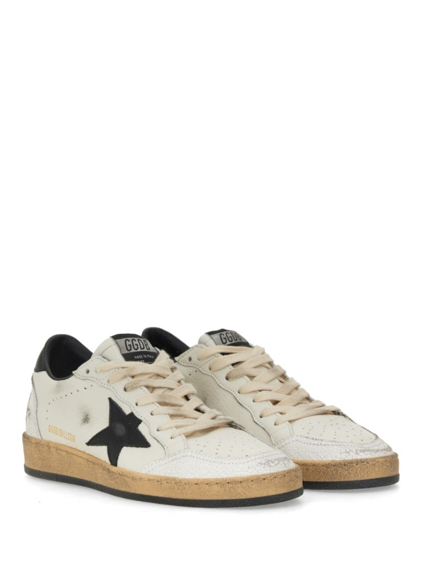 Golden Goose Sneakers Ball Star With Distressed Goat Leather