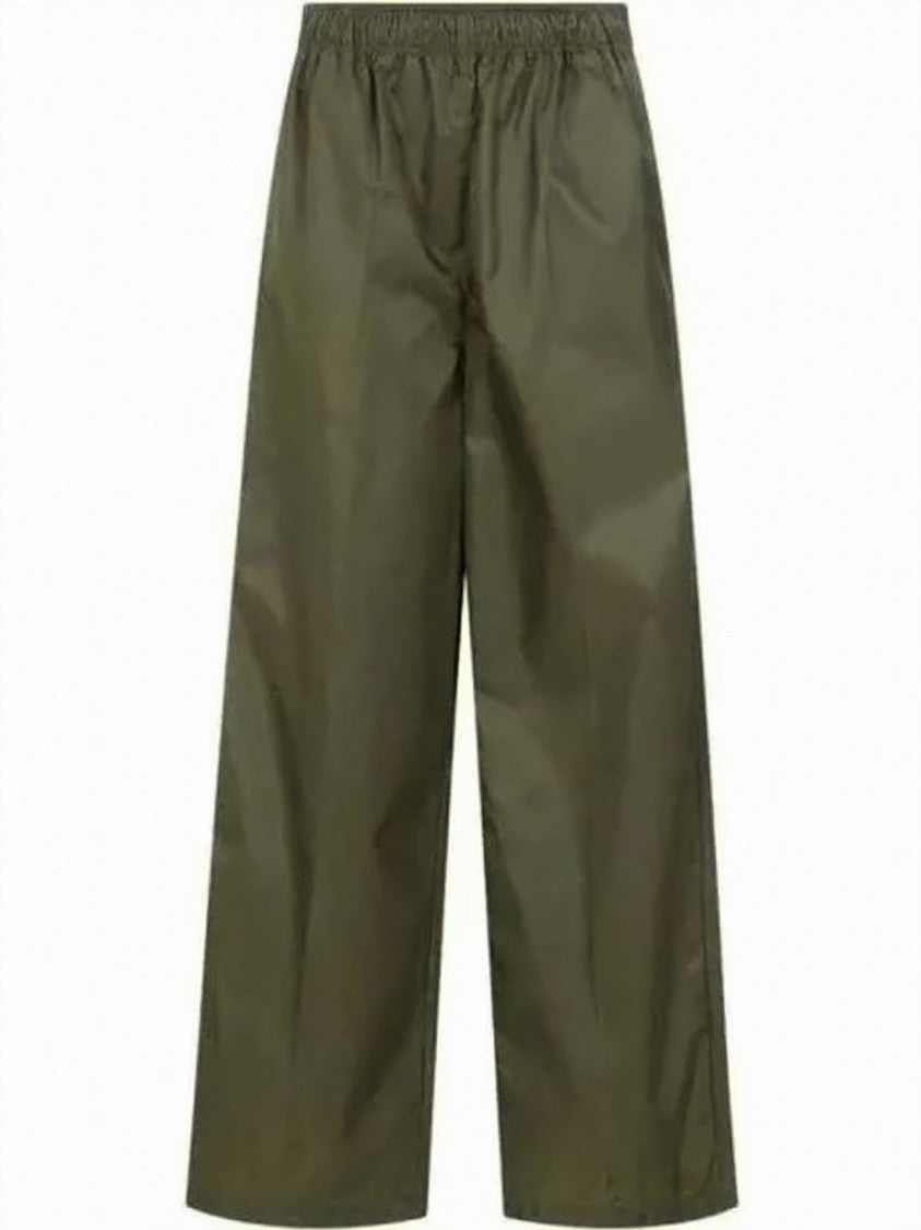 Prada Relaxed Fit Straight Pants In Smooth Recycled Polyamide