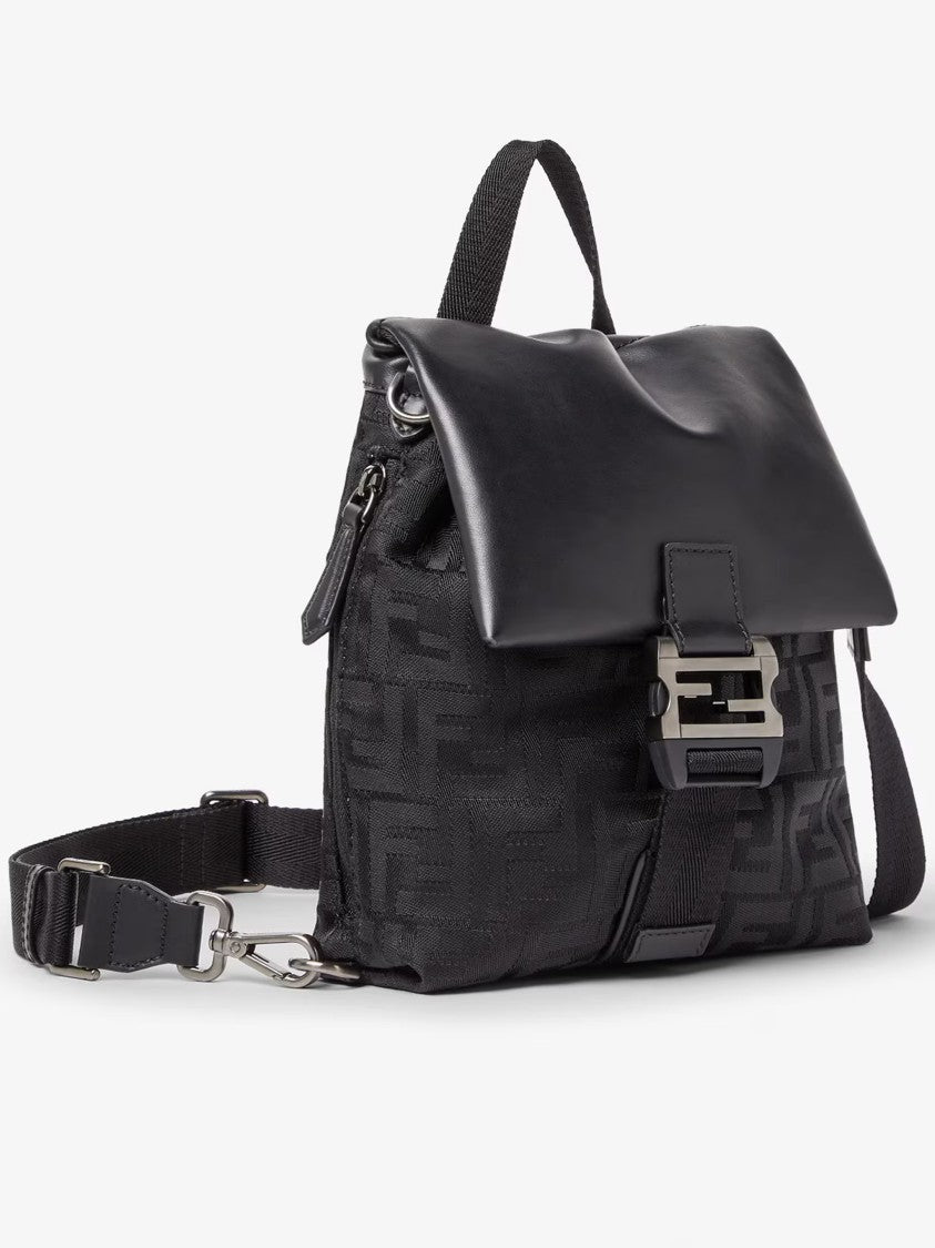 Fendi Baguette Cross Nylon Ff Embossed Bag