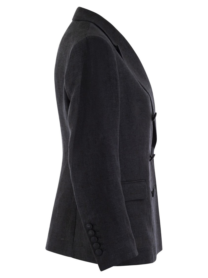 Saulina Anna - Double-Breasted Linen Jacket