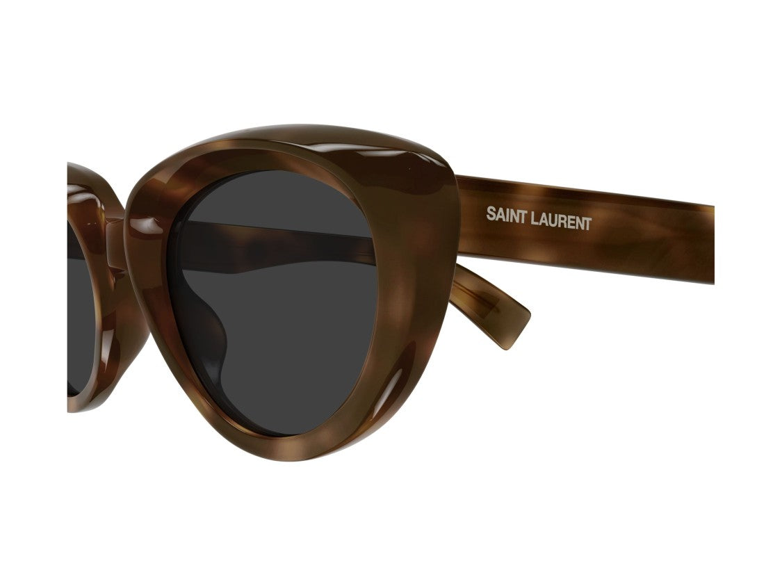 Saint Laurent Sl 859 Cat-Eye Glossy Tortoiseshell Sunglasses