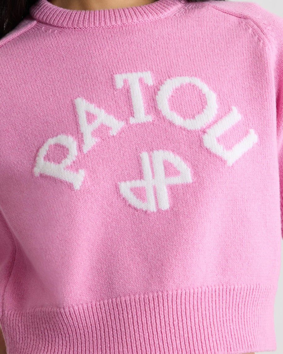 Patou Wool And Cashmere Short-Sleeve Jumper