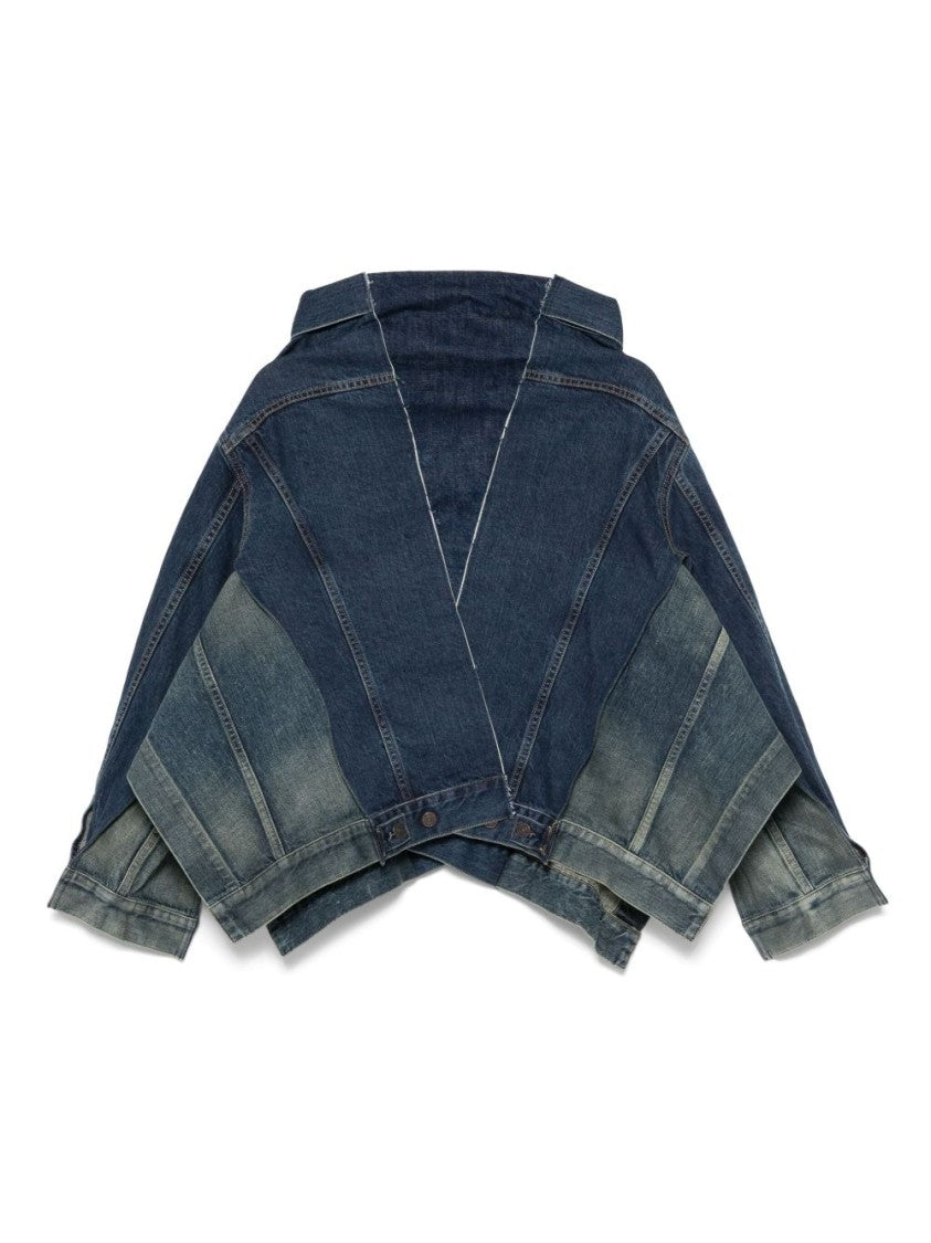 Junya Watanabe Patchwork Denim Jacket With Long Sleeves