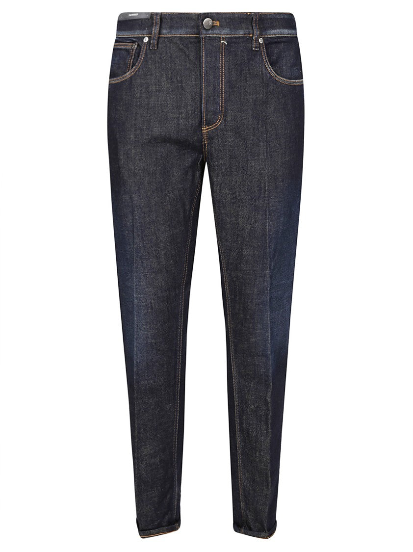 Pt Torino Slim-Fit Black Denim Jeans With Classic Five-Pocket Design