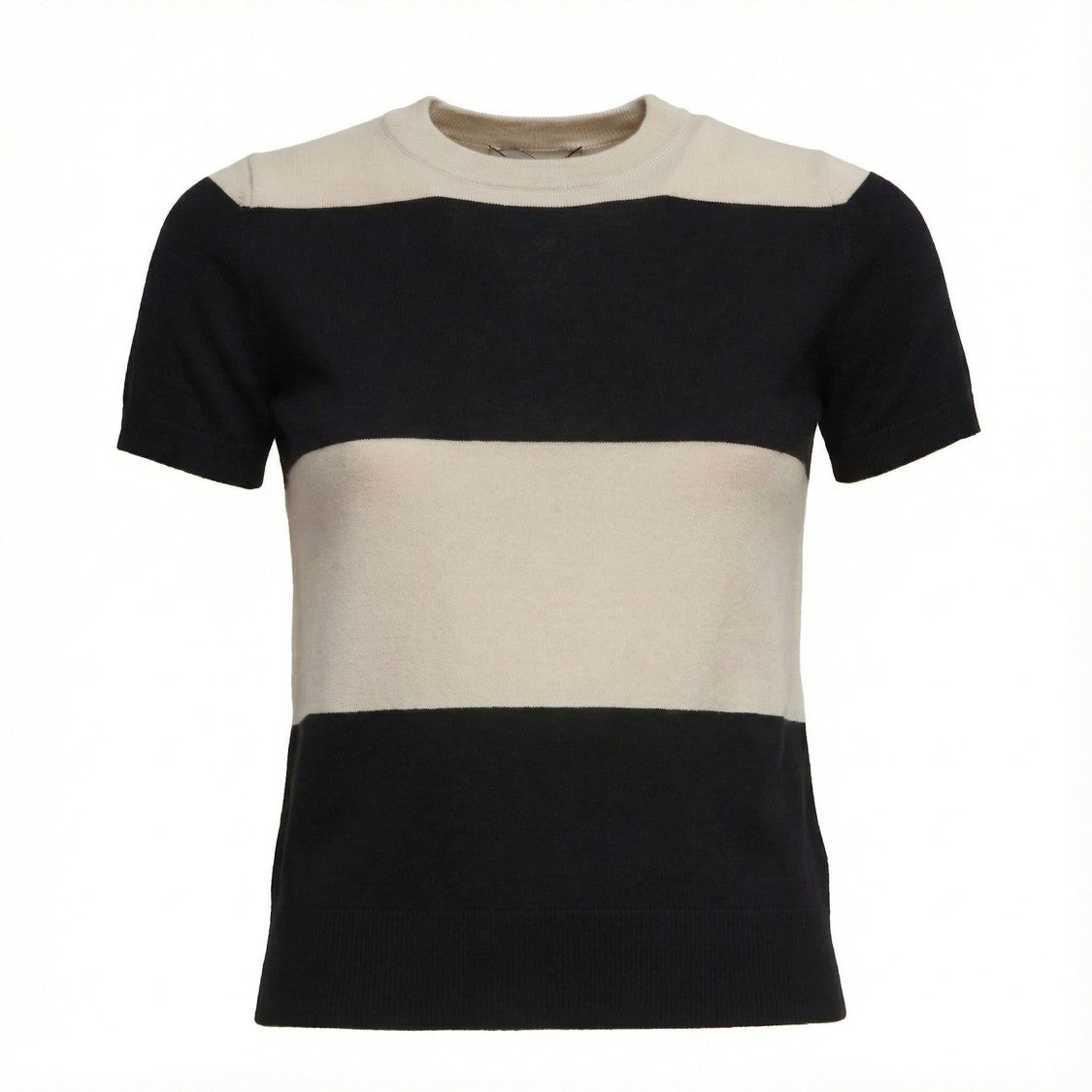 Max Mara Beige Crewneck Knit Top