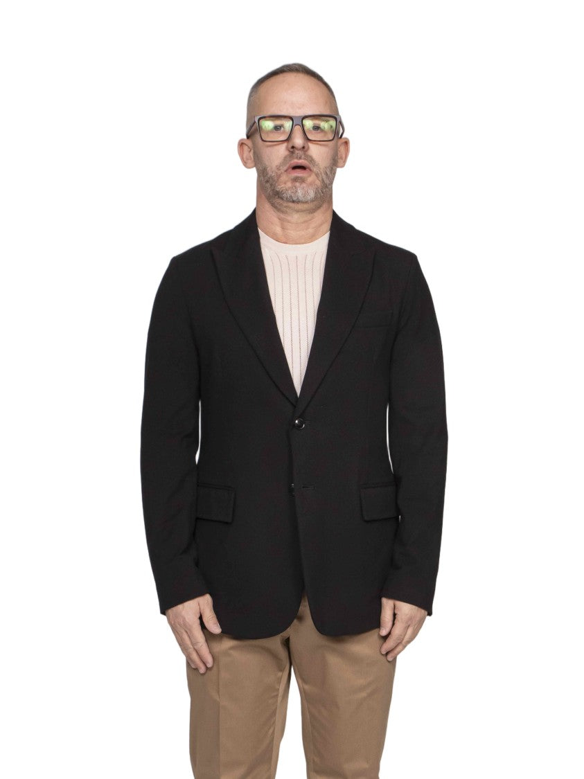 Circolo 1901 Black Notch Lapel Tailored Blazer