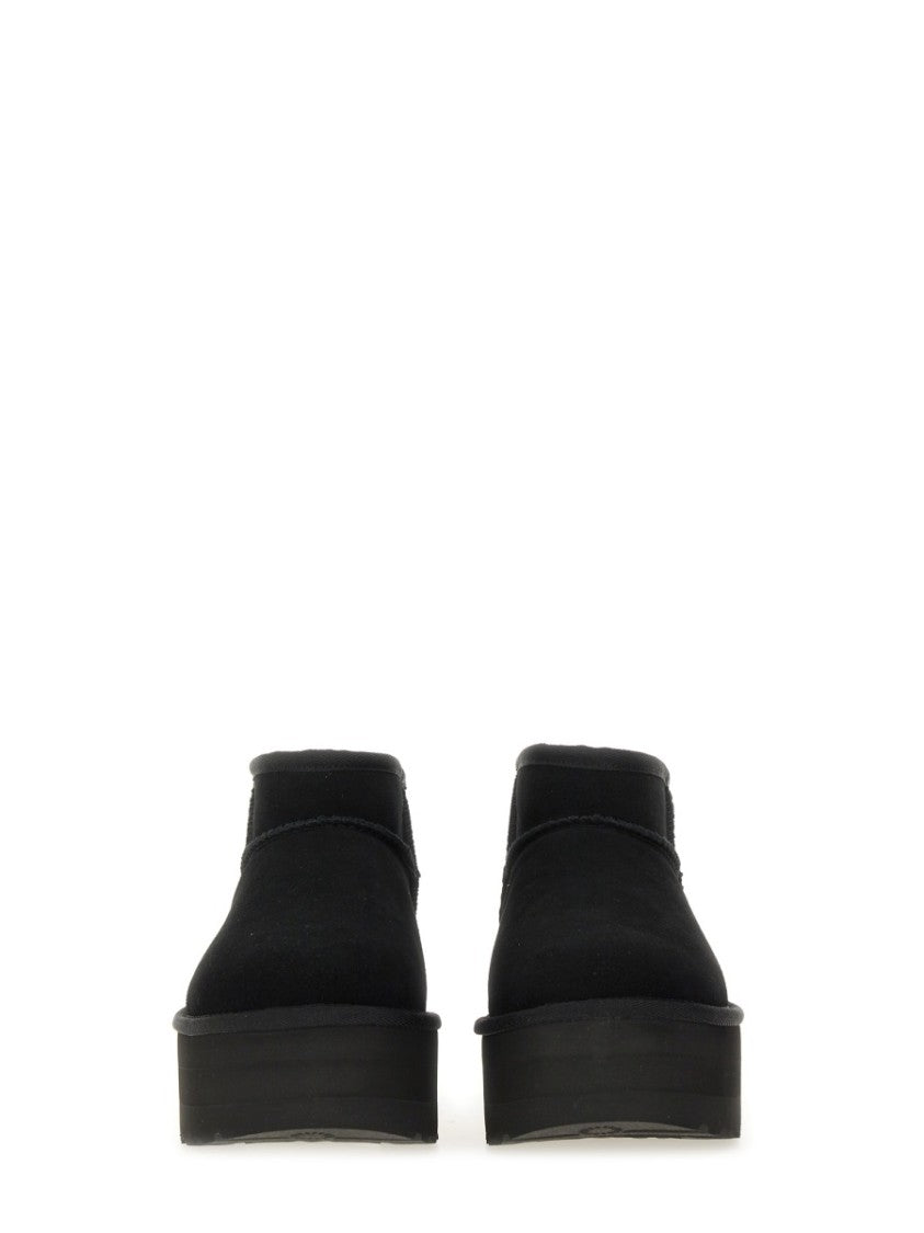Ugg Classic Ultra Mini Low-Cut Platform Leather Boots