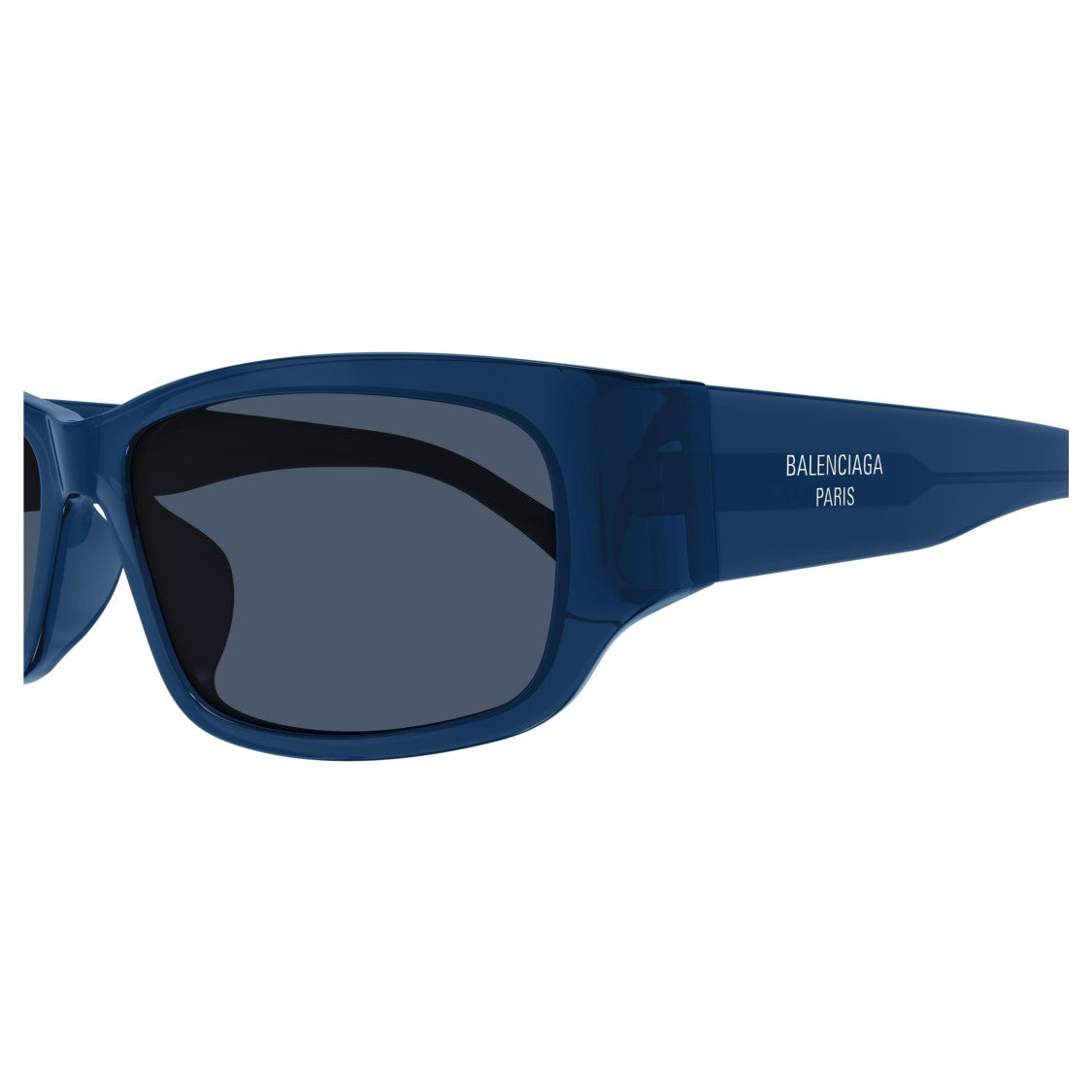 Balenciaga Bb0368sk Rectangular Deep Blue Sunglasses