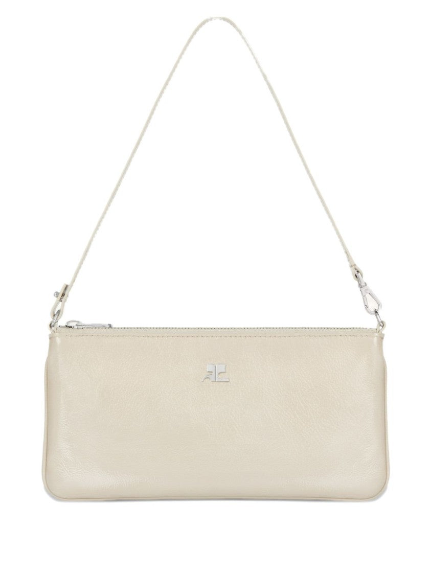 Courrèges Rectangular Handbag With Minimalist Design And Detachable Strap