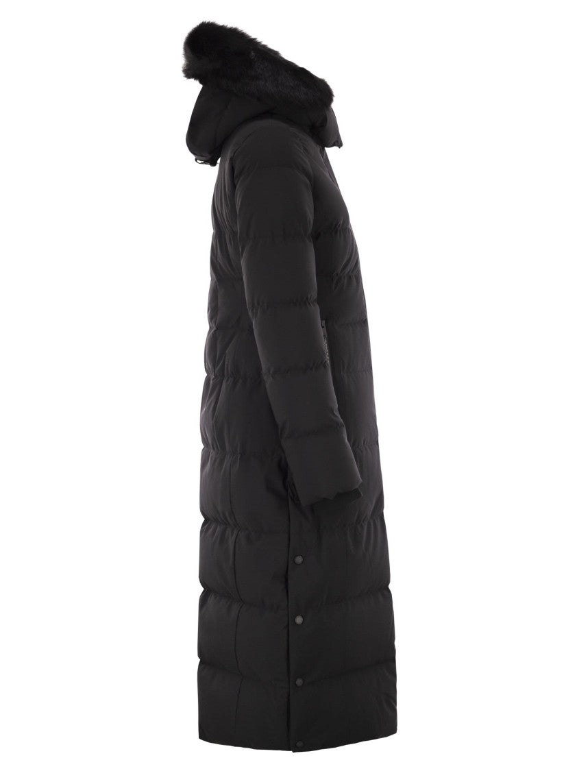 Moose Knuckles Jocada - Long Down Jacket With Hood